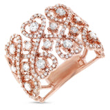0.98ct 14k Rose Gold Diamond Heart Ring