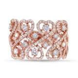 0.98ct 14k Rose Gold Diamond Heart Ring