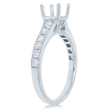0.48ct 14k White Gold Diamond Semi-mount Ring