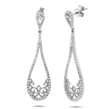 0.55ct 14k White Gold Diamond Earring