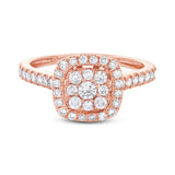 0.60ct 14k Rose Gold Diamond Lady's Ring