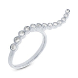 0.44ct 14k White Gold Diamond Lady's Ring Size 6