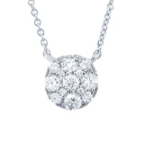 0.30ct 14k White Gold Diamond Necklace