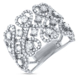 0.98ct 14k White Gold Diamond Heart Ring