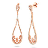 0.55ct 14k Rose Gold Diamond Earring