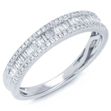 0.37ct 14k White Gold Diamond Baguette Lady's Band