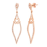 0.44ct 14k Rose Gold Diamond Earring