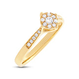0.17ct 14k Yellow Gold Diamond Lady's Ring