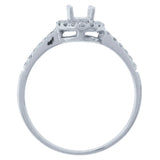 0.25ct 14k White Gold Diamond Semi-mount Ring