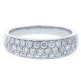 0.85ct 14k White Gold Diamond Lady's Pave Band