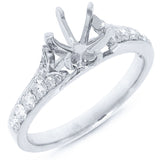 0.36ct 14k White Gold Diamond Semi-mount Ring