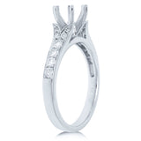 0.36ct 14k White Gold Diamond Semi-mount Ring