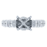0.40ct 14k White Gold Diamond Semi-mount Ring