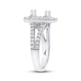 1.01ct 18k White Gold Diamond Semi-mount Ring