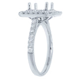 0.87ct 18k White Gold Diamond Semi-mount Ring