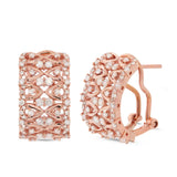 1.03ct 14k Rose Gold Diamond Earring