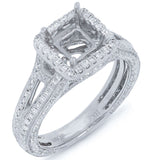 1.00ct 18k White Gold Diamond Semi-mount Ring