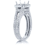 1.00ct 18k White Gold Diamond Semi-mount Ring