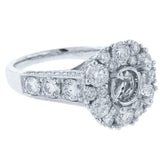 2.50ct 18k White Gold Diamond Semi-mount Ring