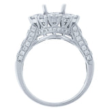 2.50ct 18k White Gold Diamond Semi-mount Ring