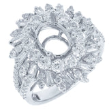 1.94ct 18k White Gold Diamond Semi-mount Ring