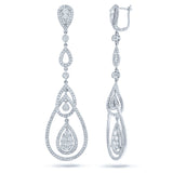 2.78ct 14k White Gold Diamond Earring