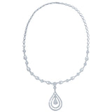 4.83ct 14k White Gold Diamond Necklace