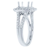 0.93ct 18k White Gold Diamond Semi-mount Ring
