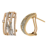 0.45ct 14k Two-tone R/g Diamond Fashion Earring