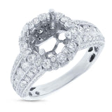 1.25ct 18k White Gold Diamond Semi-mount Ring