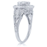 0.89ct 18k White Gold Diamond Lady's Ring