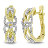 0.20ct 14k Yellow Gold Diamond Earring