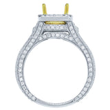 1.00ct 14k Two-tone Gold Diamond Semi-mount Ring