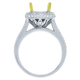 0.55ct 14k Two-tone Gold Diamond Semi-mount Ring