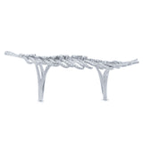 2.65ct 14k White Gold Diamond Feather Ring