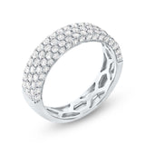 1.30ct 14k White Gold Diamond Lady's Pave Band