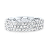 1.30ct 14k White Gold Diamond Lady's Pave Band