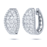 3.25ct 14k White Gold Diamond Earring