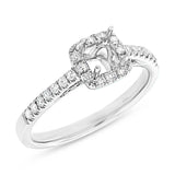 0.31ct 14k White Gold Diamond Semi-mount Ring