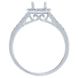 0.30ct 14k White Gold Diamond Semi-mount Ring