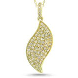 0.44ct 14k Yellow Gold Diamond Pendant