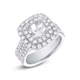 1.00ct 18k White Gold Diamond Semi-mount Ring