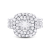 1.00ct 18k White Gold Diamond Semi-mount Ring