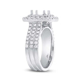 1.00ct 18k White Gold Diamond Semi-mount Ring