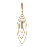 0.65ct 14k Rose Gold Diamond Earring