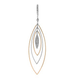 0.65ct 14k Two-tone Rose Gold Diamond Earring