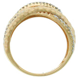 0.30ct 14k Rose Gold Diamond Bridge Ring