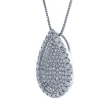 0.55ct 14k White Gold Diamond Pave Pendant
