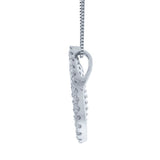 0.55ct 14k White Gold Diamond Pave Pendant