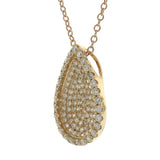 0.55ct 14k Rose Gold Diamond Pave Pendant
